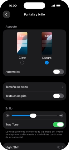 Pulsa el indicador junto a 