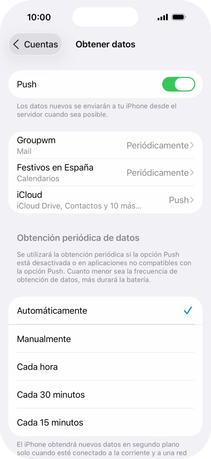 Pulsa el indicador junto a 