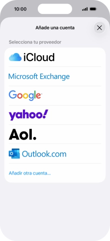 Pulsa Añadir otra cuenta....