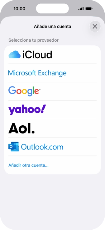 Pulsa Añadir otra cuenta....