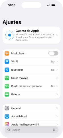 Pulsa Cuenta de Apple.