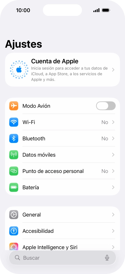 Pulsa Cuenta de Apple.