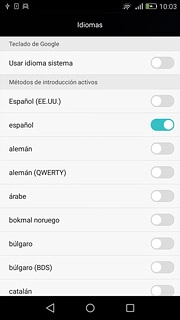 Pulsa el icono de retroceso.