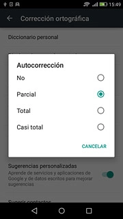 Pulsa Parcial, Casi total o Total.