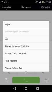 Pulsa Ajustes de llamadas.