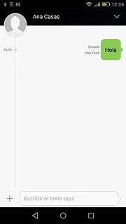 Pulsa el icono de inicio para terminar y regresar a la pantalla de inicio.
