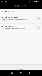 Pulsa Zona Wi-Fi portátil.
