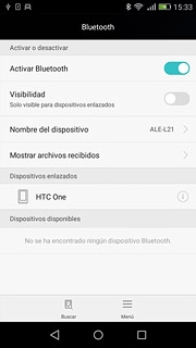 Pulsa el icono de inicio para terminar y regresar a la pantalla de inicio.