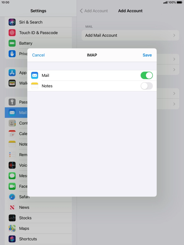 Press Save. Your email account has now been set up. To select more settings for incoming and outgoing server, proceed with the following steps.