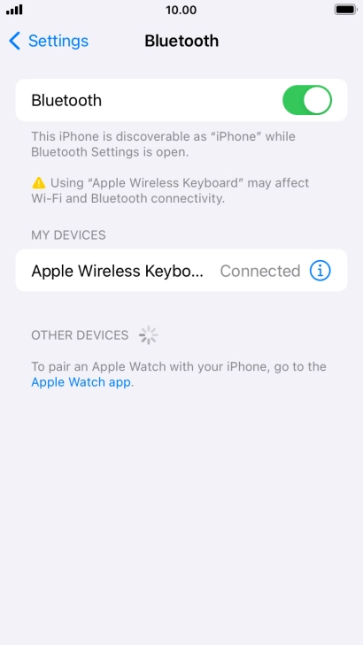 Press the Home key to return to the home screen.