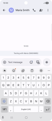 Select an existing conversation or create a new message and press the AI icon. Select an existing conversation or create a new message and press the AI icon.