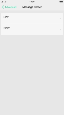 Press SIM1.