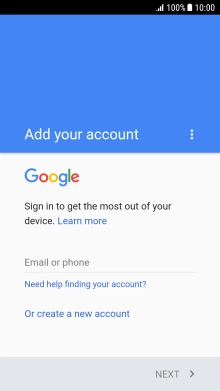 If you don t have a Google account, press Or create a new account and follow the instructions on the screen to create an account. If you don t have a Google account, press Or create a new account and follow the instructions on the screen to create an account.