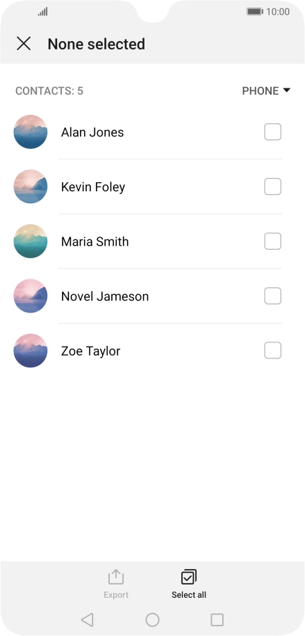 Press Select all.