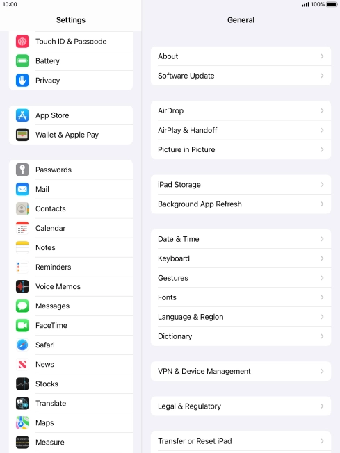 Press Touch ID & Passcode.