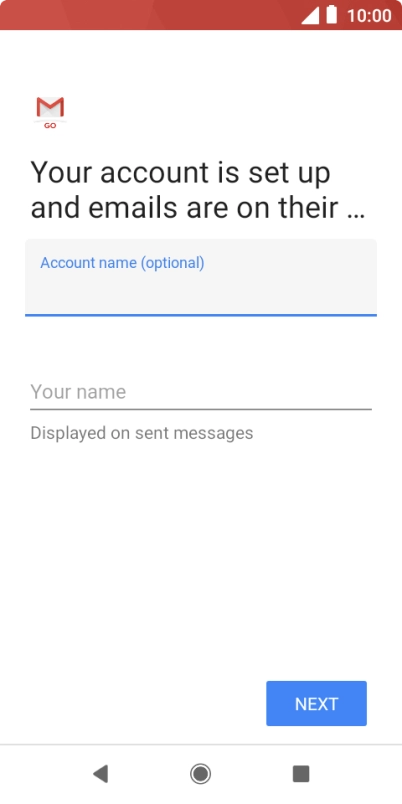 Press Your name and key in the required sender name. Press Your name and key in the required sender name.