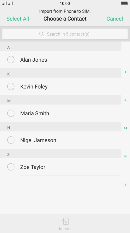 Press Select All.