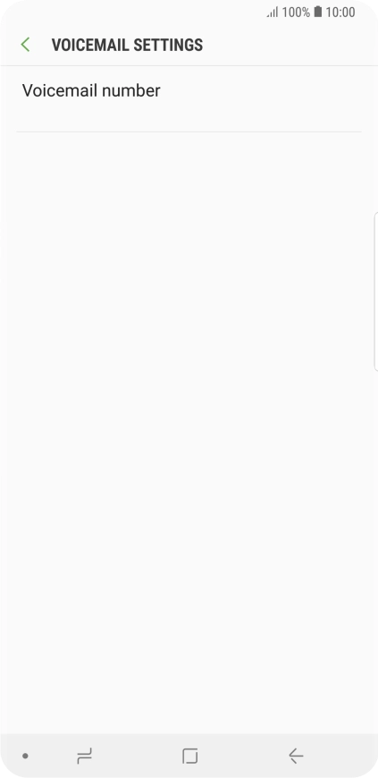 Press Voicemail number.