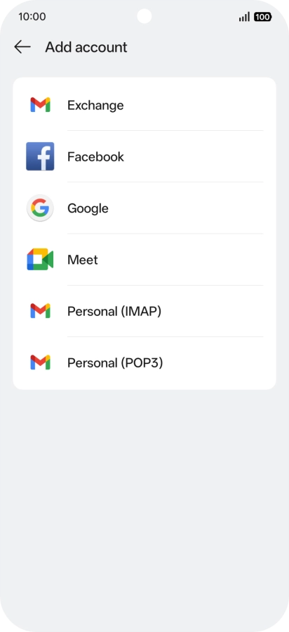 Press Google.