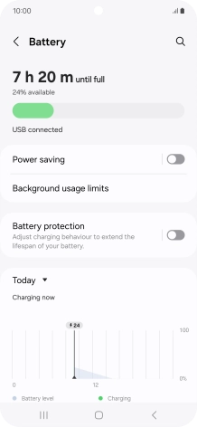 Press Power saving. Press Power saving.