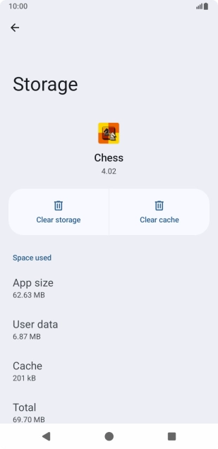 Press Clear cache.