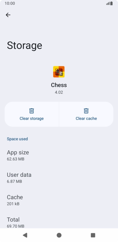 Press Clear cache.