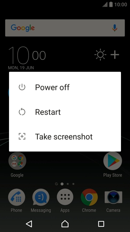 Press Power off.