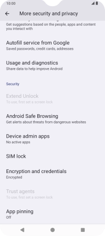 Press SIM lock.