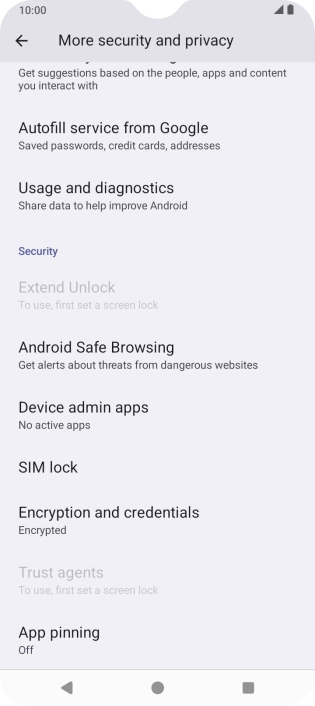 Press SIM lock.