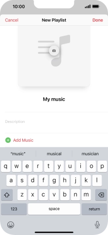 Press Add Music.