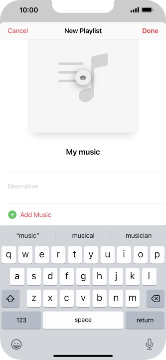 Press Add Music.