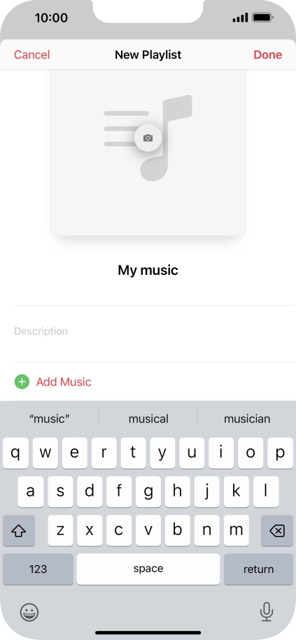 Press Add Music.