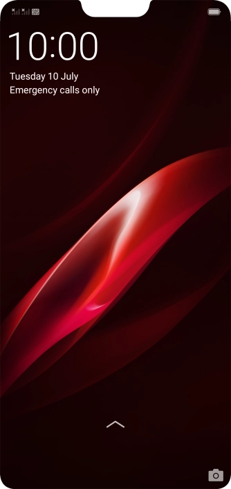 Slide your finger upwards on the screen. Slide your finger upwards on the screen.
