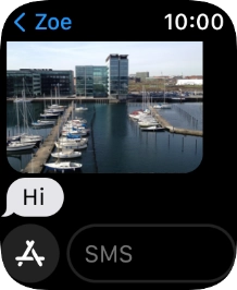 Press SMS. Press SMS.