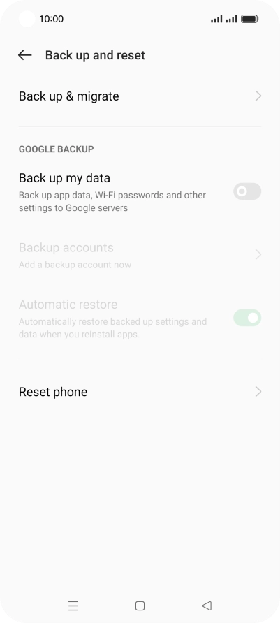 Press Reset phone.