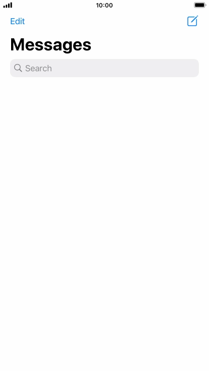 Press the new message icon. Press the new message icon.