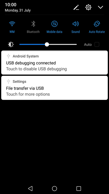 Press Mobile data to turn the function on or off.