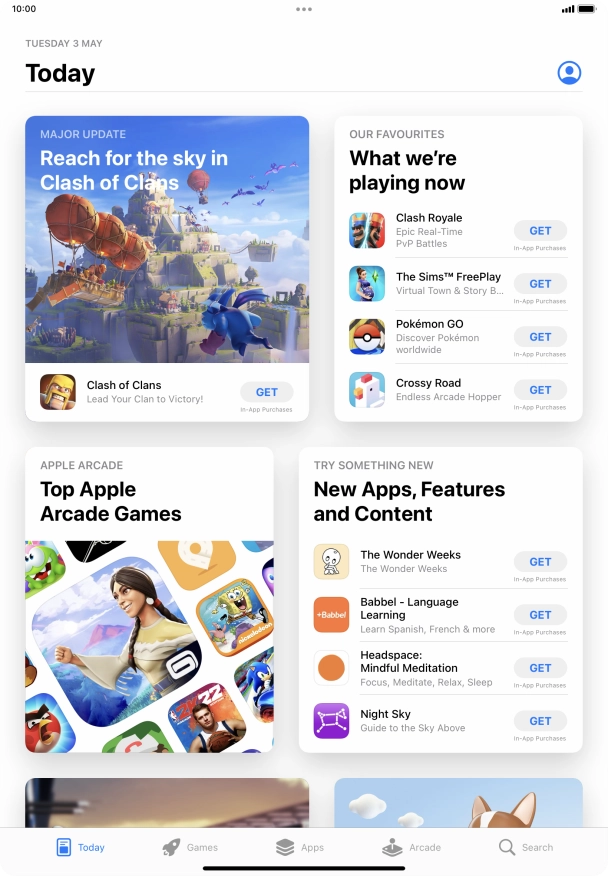 Press Search.