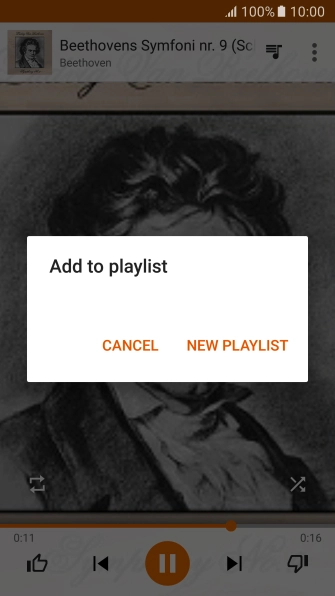 Press NEW PLAYLIST.
