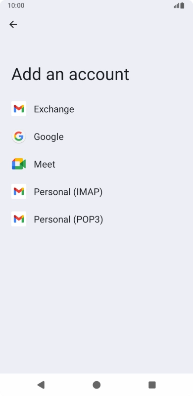 Press Google.