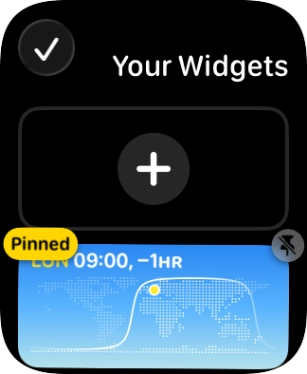 Press the unpin widget icon on the required widget to unpin it from the top of the stack. Press the unpin widget icon on the required widget to unpin it from the top of the stack.