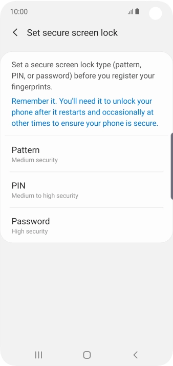 Press the required phone lock code and follow the instructions on the screen to create an additional phone lock code. Press the required phone lock code and follow the instructions on the screen to create an additional phone lock code.