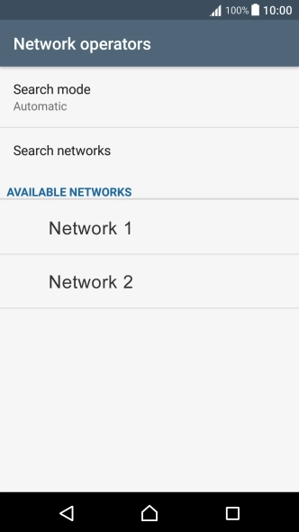 Press Search mode.