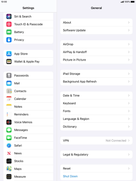 Press Touch ID & Passcode.