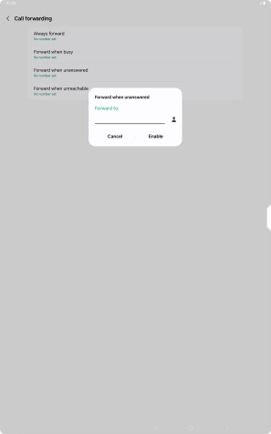 Key in +61414121121 and press Enable.