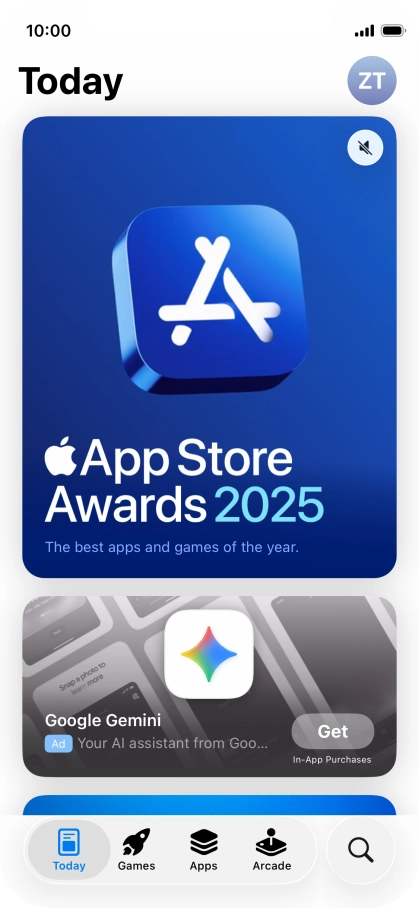 Press the search icon.