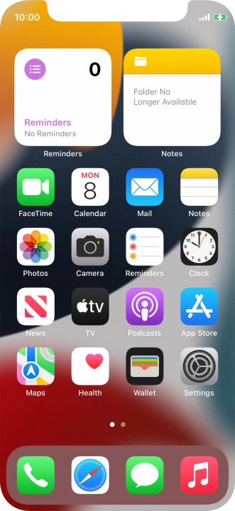 When the battery charging icon is displayed, the battery is charging.