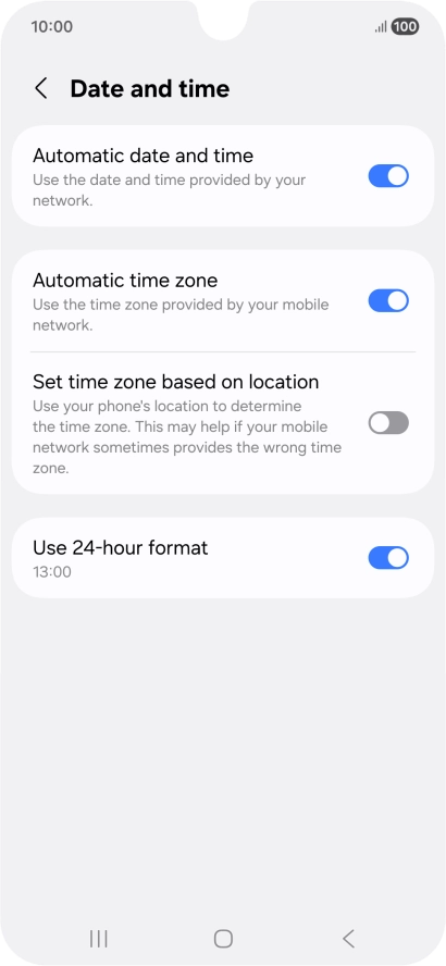 Press the Home key to return to the home screen.
