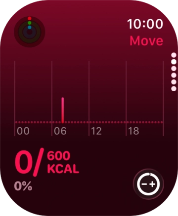 Keep sliding upwards to see the number of steps, distance and number of floors you've covered.