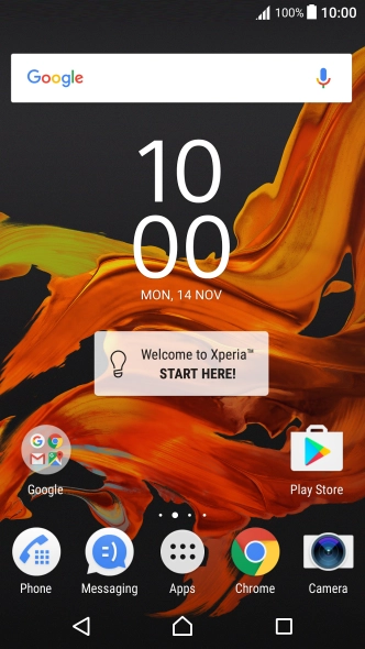 Slide two fingers downwards starting from the top the screen.